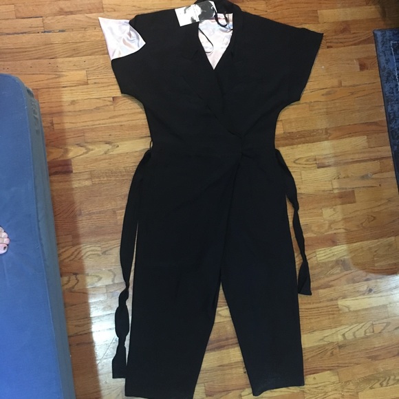 L’école Des Femmes Lined Silk Jumpsuit L - Picture 4 of 8